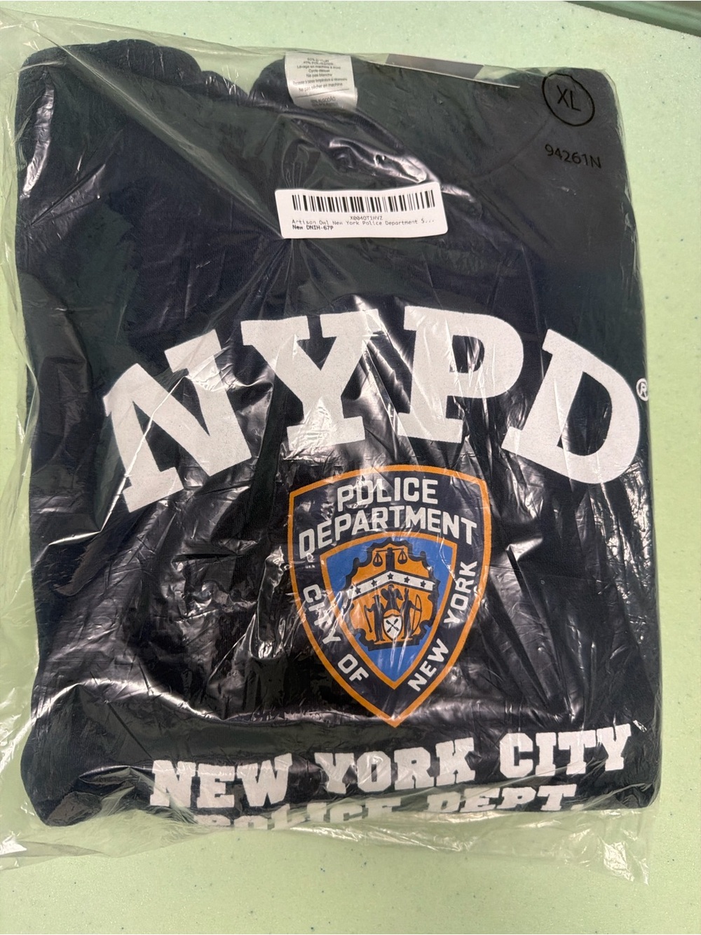 NYPD Graphic Crewneck Sweater - Black